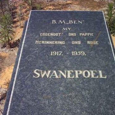 SWANEPOEL B.M. 1917-1959