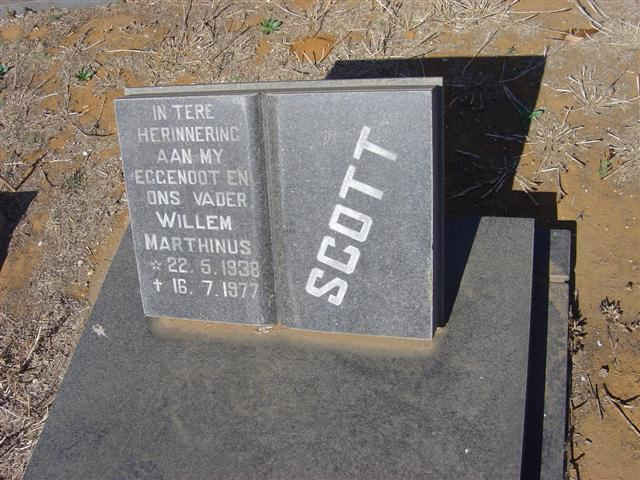 SCOTT Willem Marthinus 1938-1977