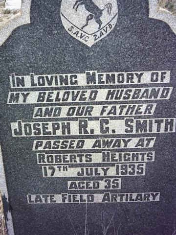 SMITH Joseph R.G. -1935