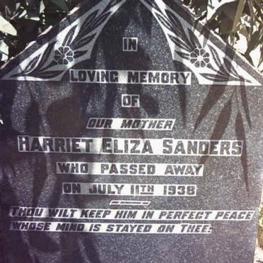 SANDERS Harriet Eliza -1938