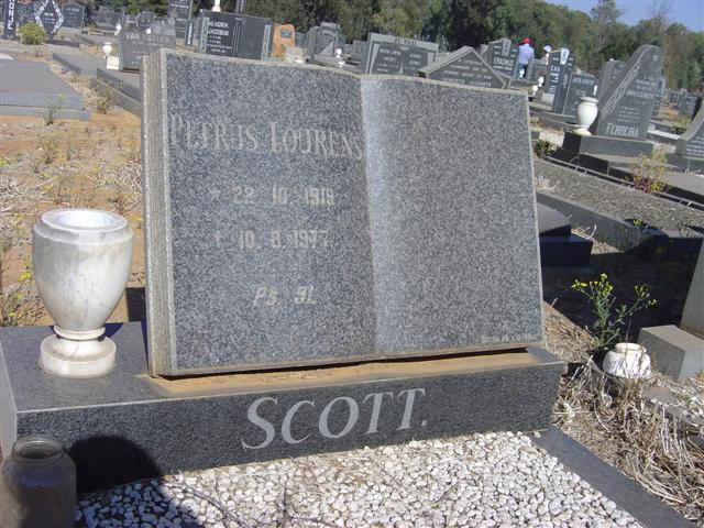 SCOTT Petrus Lourens 1919-1977