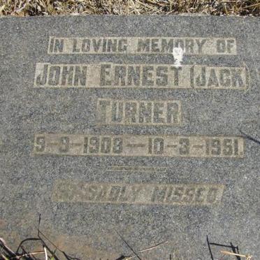 TURNER John Ernest 1908-1951
