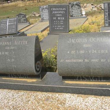 VISAGIE Jacobus Ockert 1912-1976 &amp; Susanna Aletta 1912-