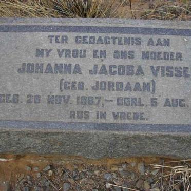 VISSER Johanna Jacoba nee JORDAAN 1887-1939