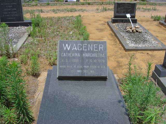 WAGENER Catherina Margaretha 1899-1978