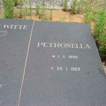 WITTE Petronella, de 1889-1969