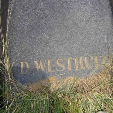 WESTHUIZEN Jacob, v.d. 1929-197?