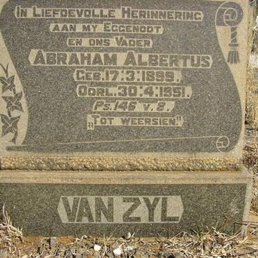 ZYL Abraham Albertus, van 1899-1951