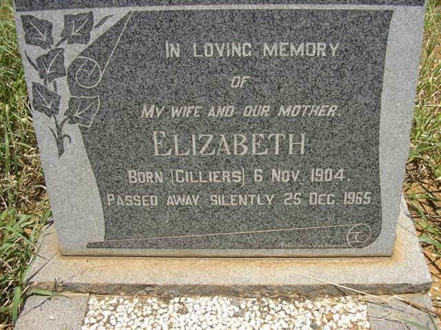 ? Elizabeth nee CILLIERS 1904-1965