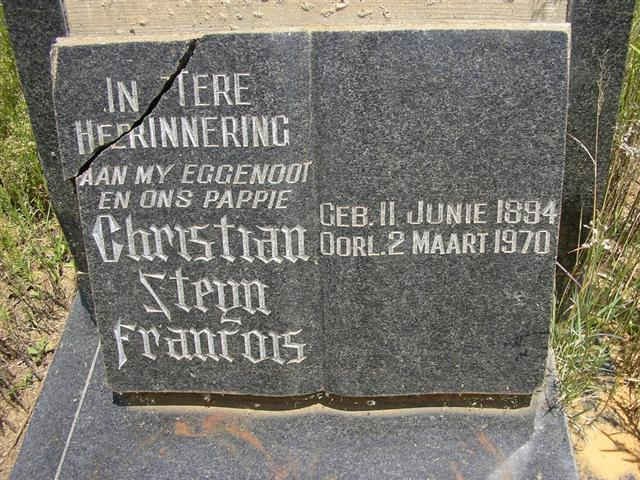 ? Christiaan Steyn Francois 1894-1970