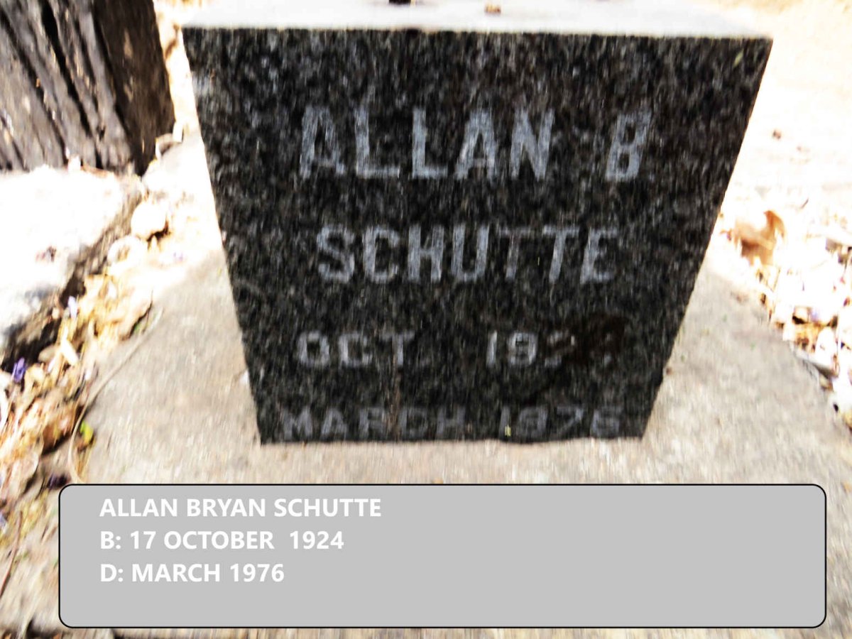 SCHUTTE Allan B. 1924-1976