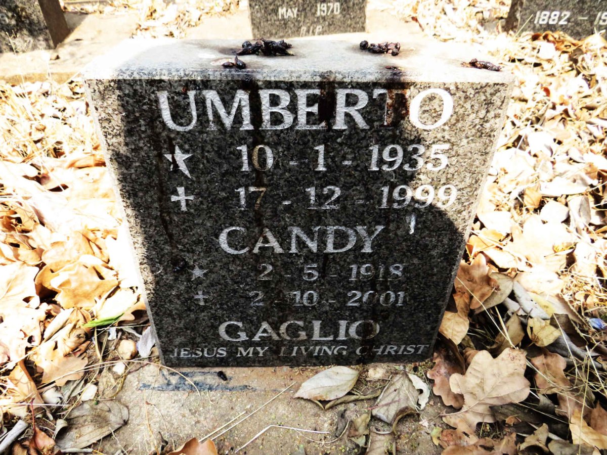 UMBERTO Gaglio 1918-2001 :: UMBERTO Candy 1935-1999