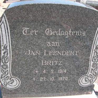 BRITZ Jan Leendert 1914-1970