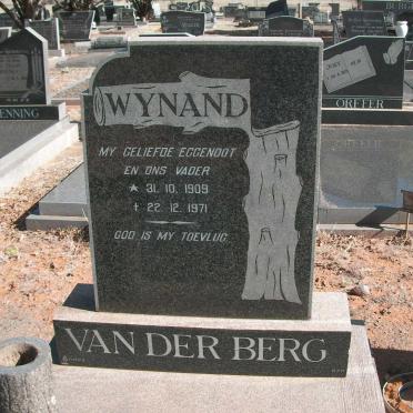 BERG Wynand, van der 1909-1971