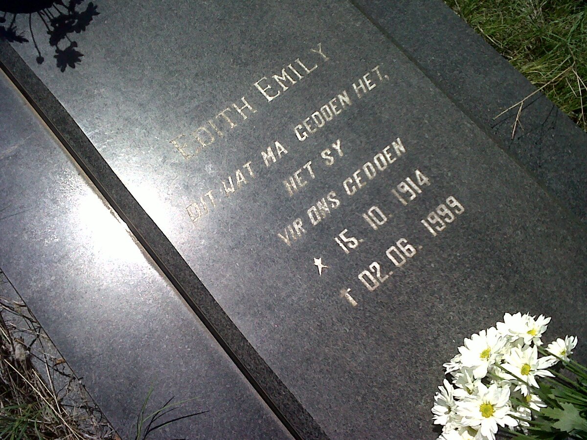 DEYSEL Gert Jacobus 1910-1980 &amp; Edith Emily 1914-1999