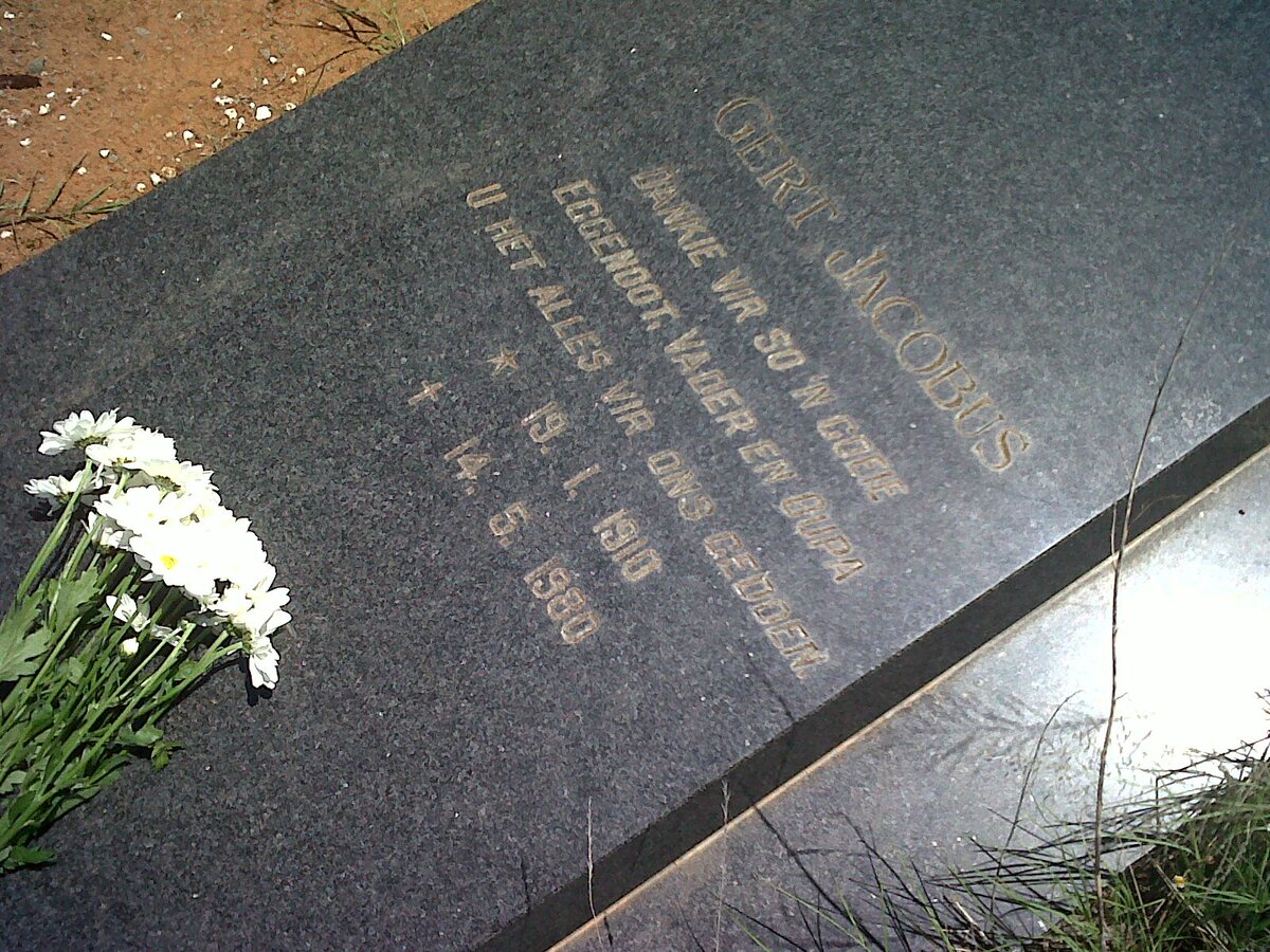 DEYSEL Gert Jacobus 1910-1980 &amp; Edith Emily 1914-1999