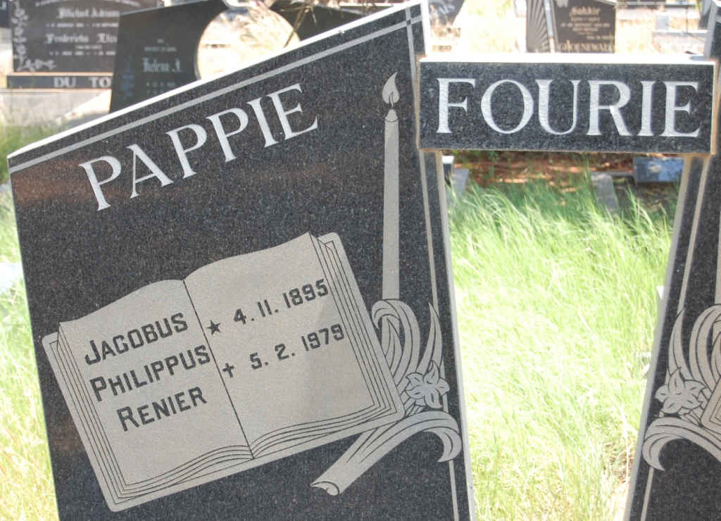 FOURIE Jacobus Philippus Renier 1895-1979