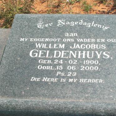 GELDENHUYS Willem Jacobus 1900-2000
