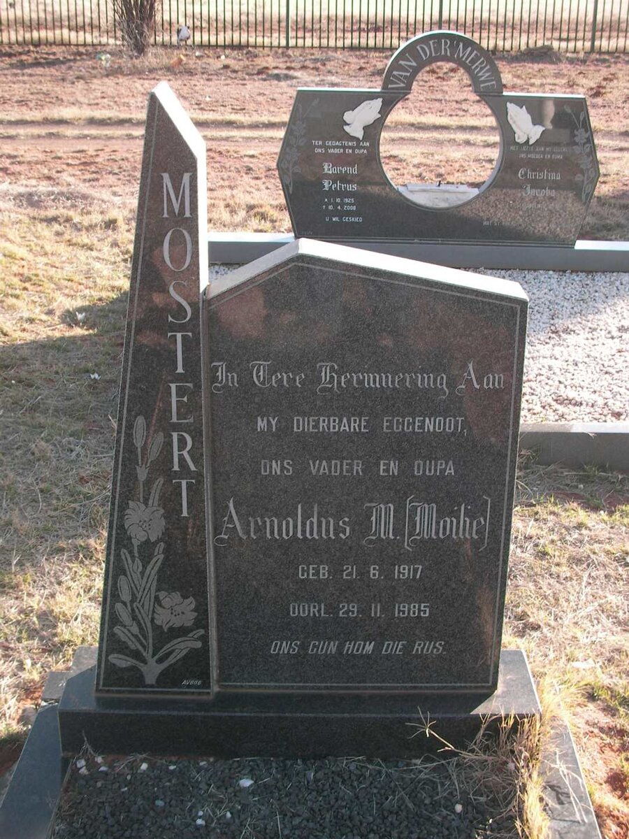 MOSTERT Arnoldus M. 1917-1985