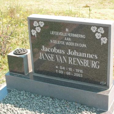 RENSBURG Jacobus Johannes, Janse van 1916-2003
