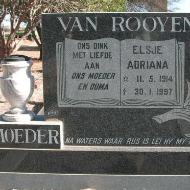 ROOYEN Elsje Adriana, van 1914-1997