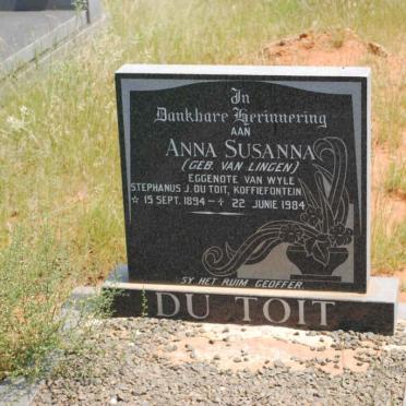 TOIT Anna Susanna, du nee VAN LINGEN 1894-1984