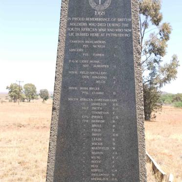5. Memorial to British Soldiers from Boer War