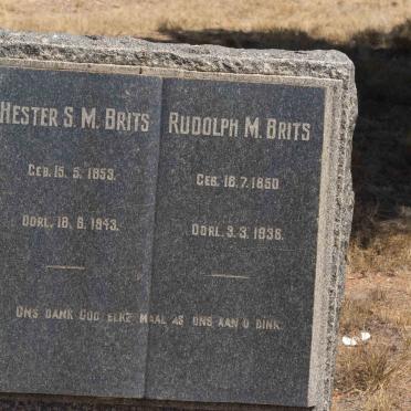 BRITS Rudolph M.1850-1938 &amp; S.M. 1853-1943