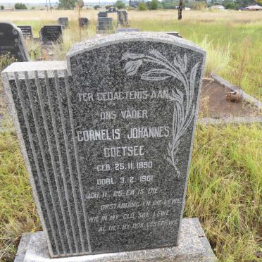 COETSEE Cornelis Johannes 1890-1961