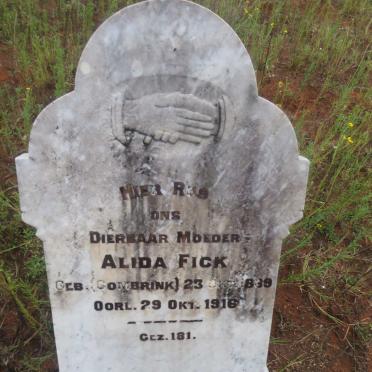 FICK Alida nee COMBRINK 1889-1916