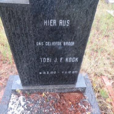 KOCK Tobi J.F. 1912-1970