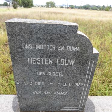 LOUW Hester nee CLOETE 1908-1962