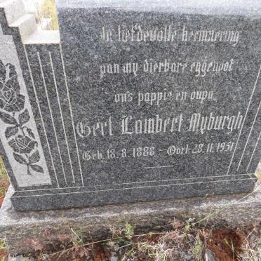 MYBURGH Gert Lambert 1888-1951