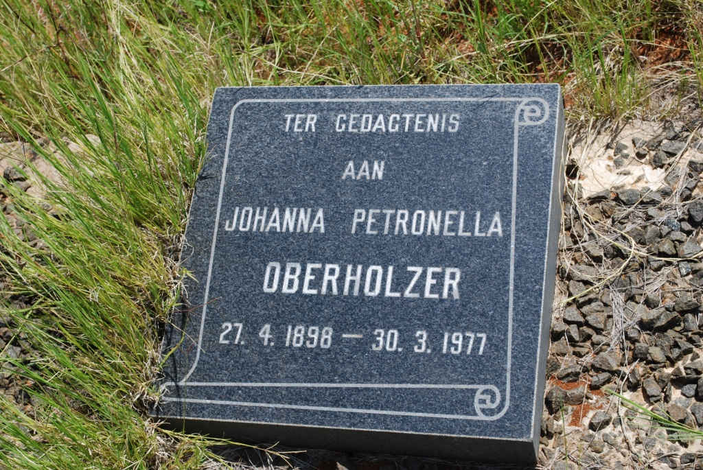 OBERHOLZER Johanna Petronella 1898-1977