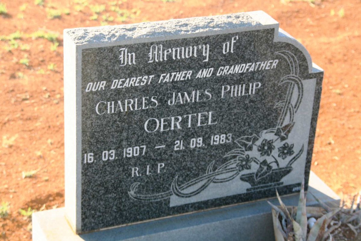 OERTEL Charles James Philip 1907-1983