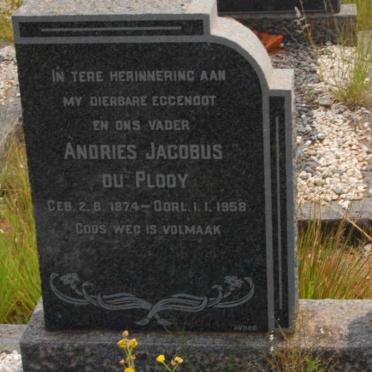 PLOOY Andries Jacobus, du 1874-1958