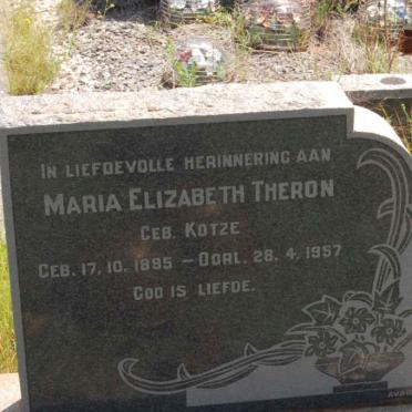 THERON Maria Elizabeth nee KOTZE 1895-1957