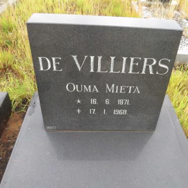 VILLIERS Mieta, de 1871-1968
