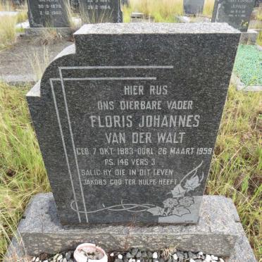 WALT Floris Johannes, van der 1883-1959