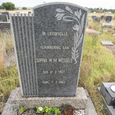 WESSELS Sophia W.M. 1907-1963