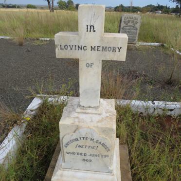 SANDER Antoinette M. -1909