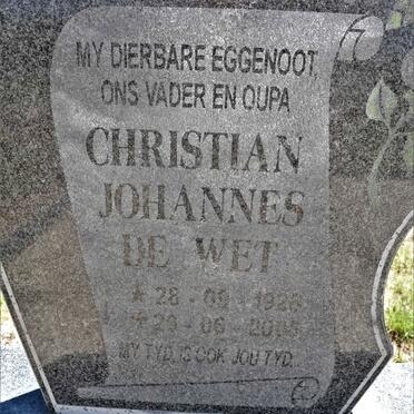 BRITZ Christian Johannes de Wet 1926-200?