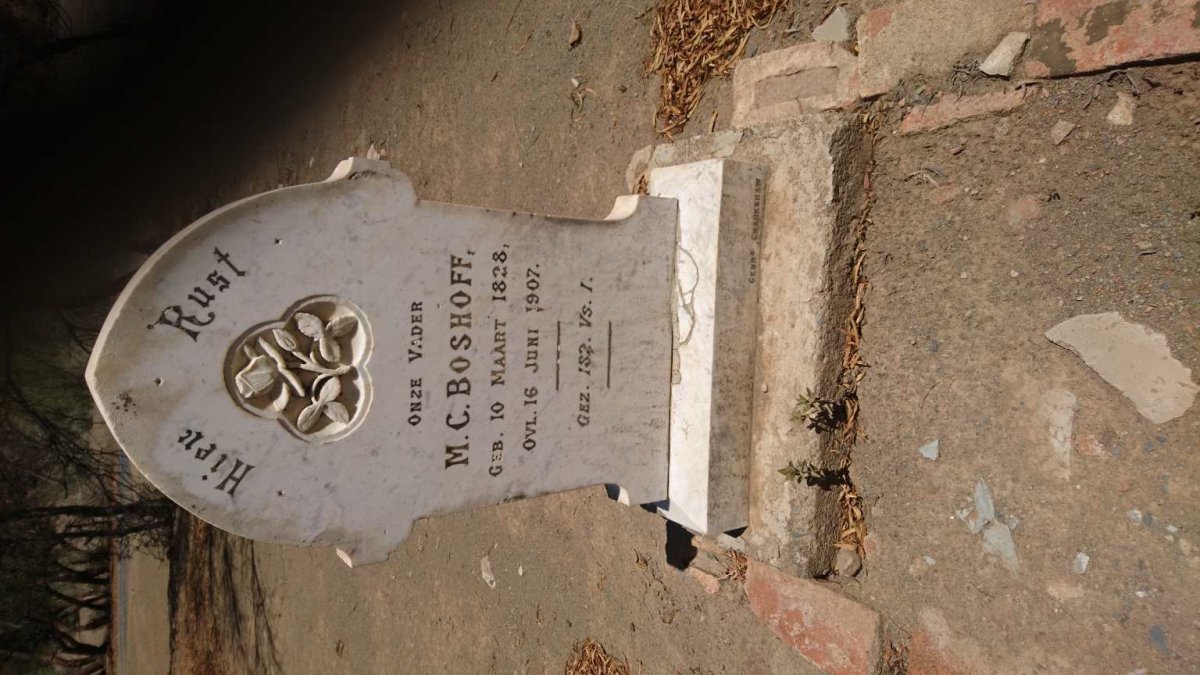 BOSHOFF M.C. 1828-1907