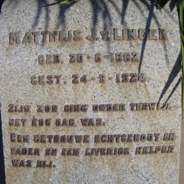 LINGEN Matthijs J., v. 1862-1924