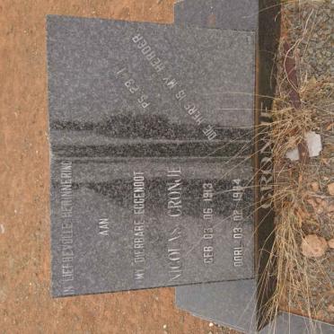 CRONJE Nicolas 1913-1984