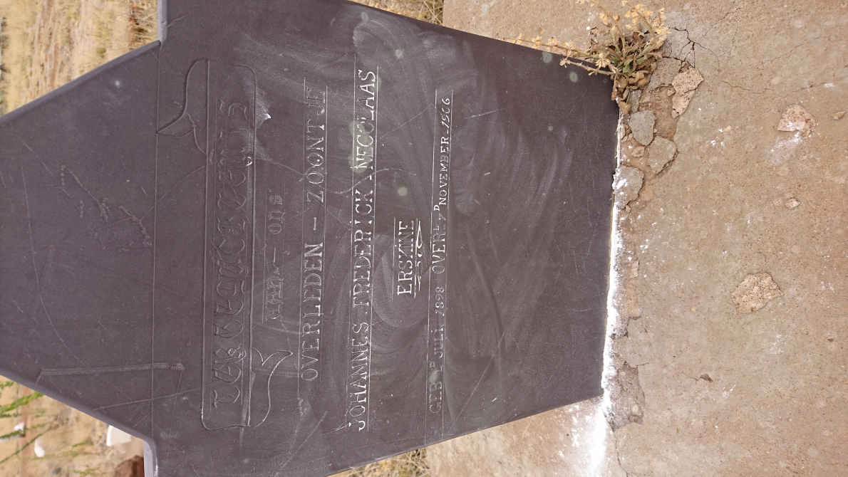 ERSKINE Johannes Frederick Necolaas 1898-1906