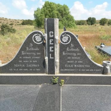 GEEL Schalk Jacobus 1916-1983 &amp; Elsje Magrietha BRONKHORST 1922-2007