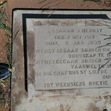 HERBST Abraham J. 1914-1939