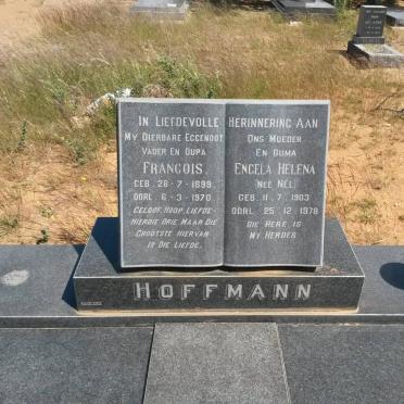 HOFFMANN Francois 1899-1970 &amp; Engela Helena NEL 1903-1978