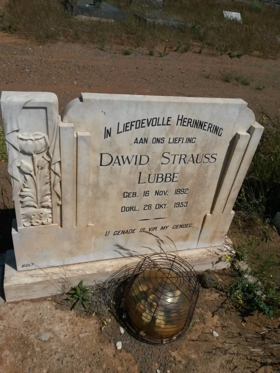 LUBBE Dawid Strauss 1892-1953